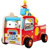 Children's Engineering Electronic Nut Fire Truck Wooden Toy