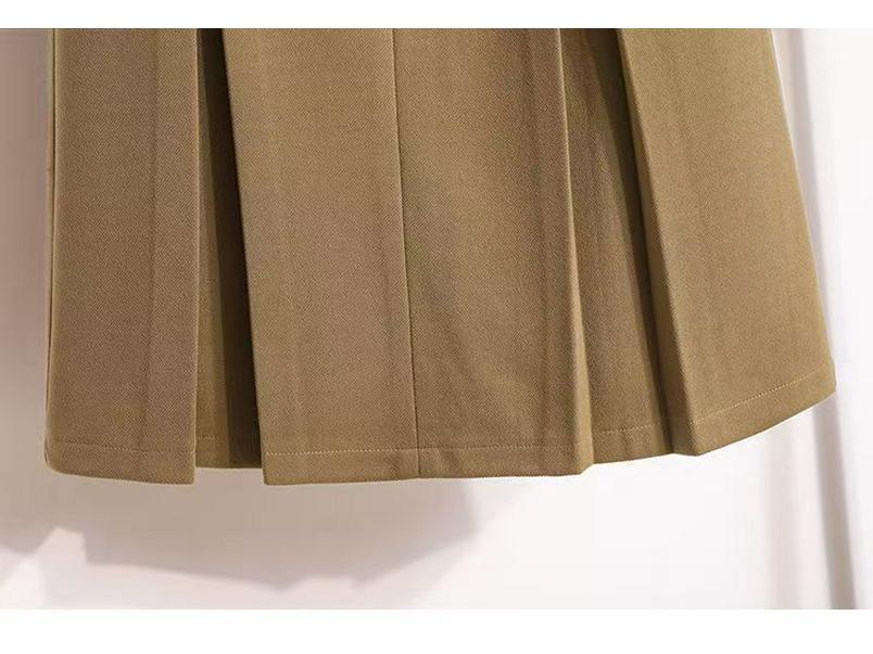 2025 Plus Size Retro Midi A-line Skirt: High Waist, Slimming, Versatile Women's Fashion for Autumn/Winter