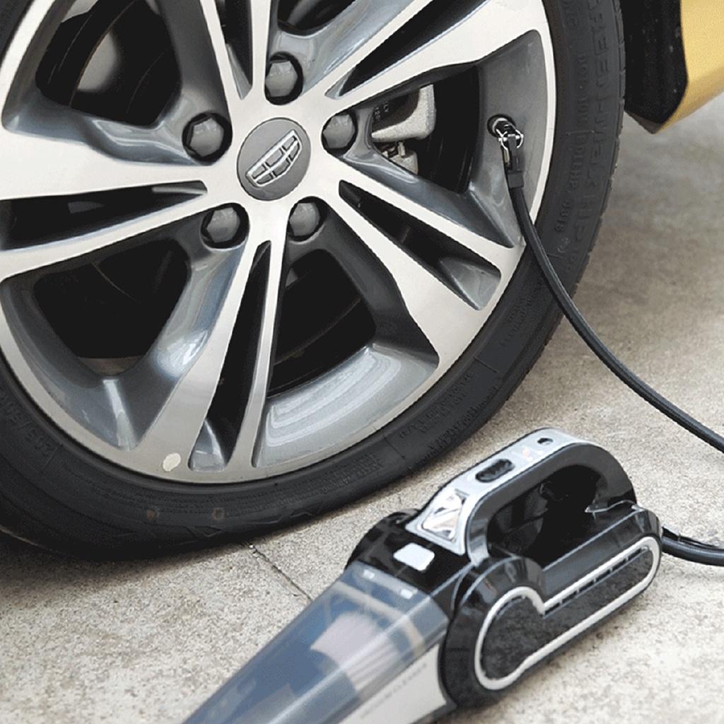 4-in-1 Tragbarer Auto-Staubsauger 4000pa Nass/Trocken Auto-Staubsauger Mini Handheld Luftkompressor für Zuhause Fahrzeuge 120W