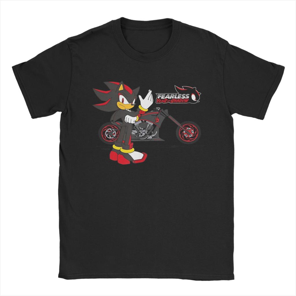 Shadow The Hedgehog T Shirts Men Pure Cotton Humorous TShirt Crew Neck Tee Shirt Short Sleeve Clothing 6XL