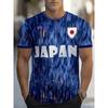 Moda Uomo T-shirt da Uomo Stampata 3D Girocollo Manica Corta Trendy Streetwear