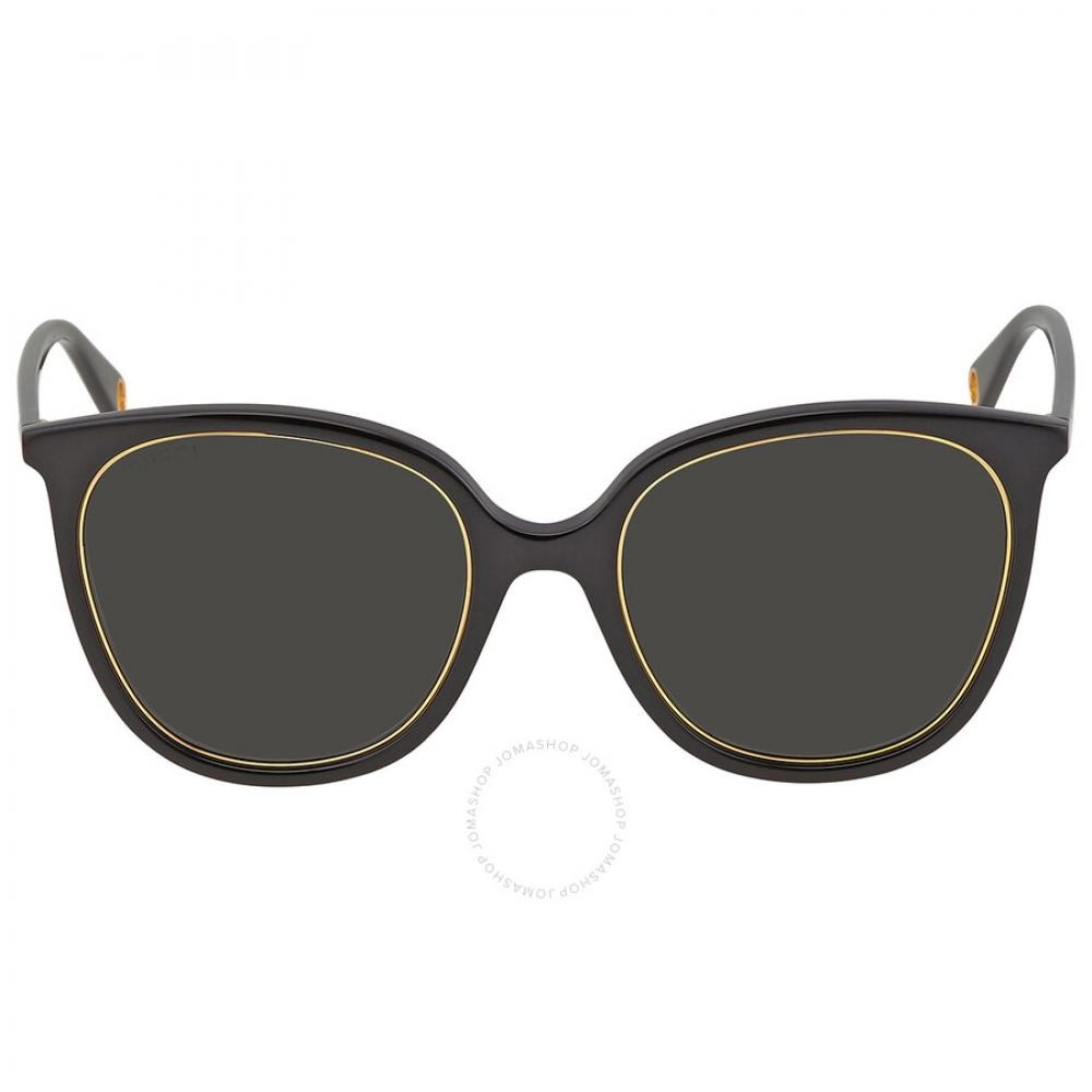 

Gucci Серые круглые женские солнцезащитные очки GG1076S 001 56