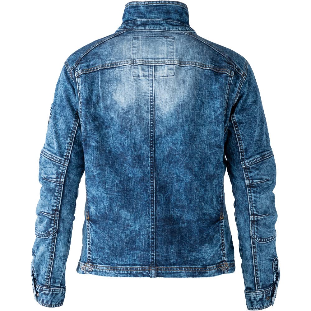 EVEN RIVER Stretch Powder Denim Blouson, Powder Blue, USD807, Size 69, M