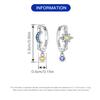 925 Silver Mysterious Star Moon Earrings Jewelry Versatile Hoop Earrings For Women Jewelry Birthday Party Fine Gifts