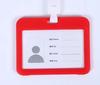 Colorful Waterproof Card Holder Employee ID Case with Lanyard Double Side Simple Bus Case Badge Holder Credit Card Sleeve Purse