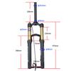 Bolany-Bicycle Front Fork with Barrel Shaft, Air Resilience Suspension, Rear Corolla Structure Design, MTB, 20 In, 24 In