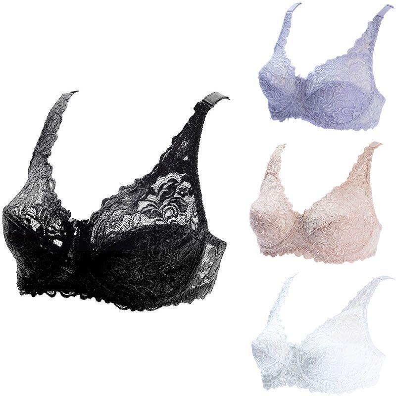 Eleganter Und Sexy Spitze Damen BH Übergröße 75-100 D E Ultradünne Büstenhalter 95e 100e Unterwäsche