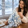 Divertente Kit Albero di Natale con Perline Fai da Te Set Artigianale Festivo con Perline e Ornamenti Decorazioni Natalizie Fatte a Mano con Perline