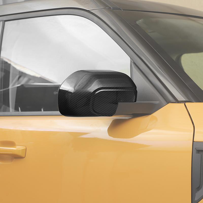 Car Rearview Mirror Decorative Frame Cover For Ford Bronco Sports 2021 Up Car Exterior Accessories , ABS Plastic