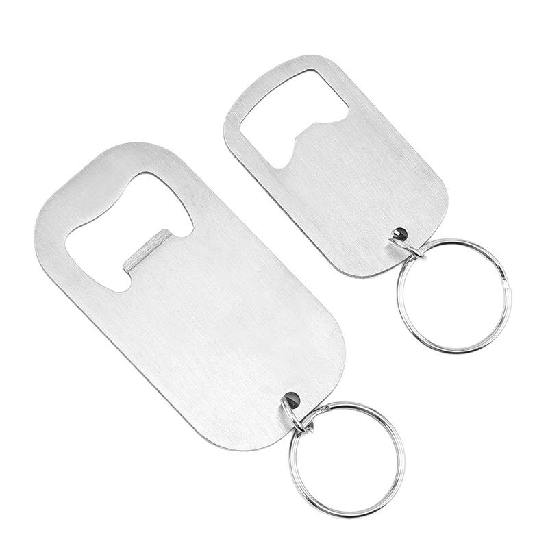 Stainless Steel Bottle Opener Keychain for Soda and Beer