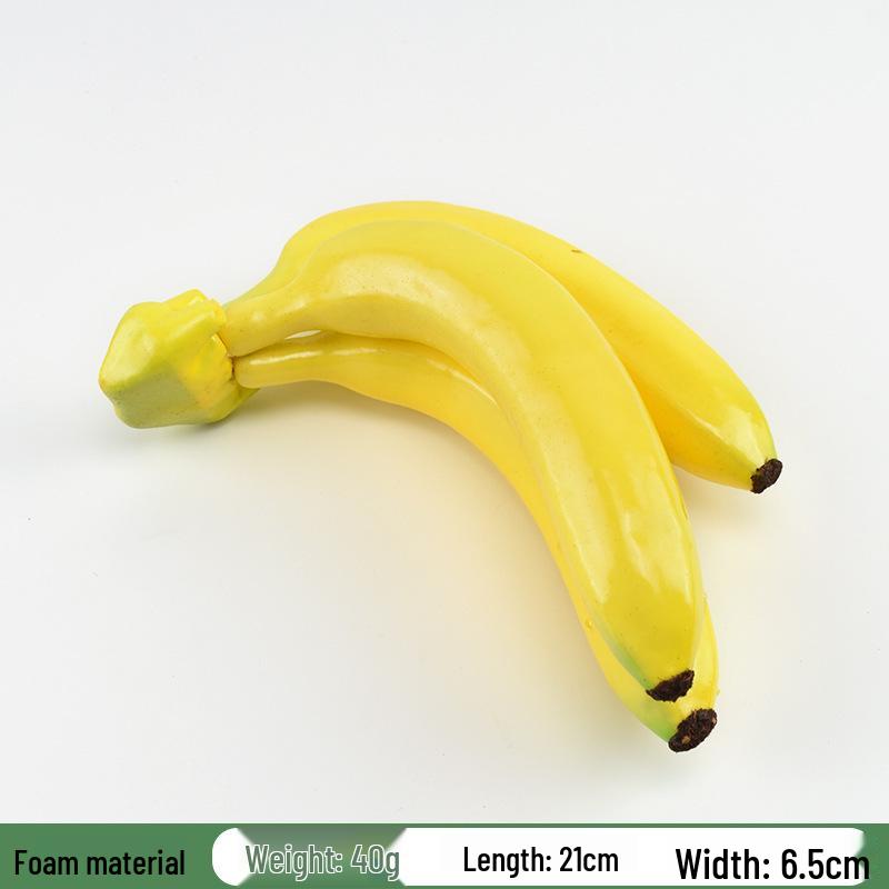 Plastic PU Banana Model for Display and Teaching Props