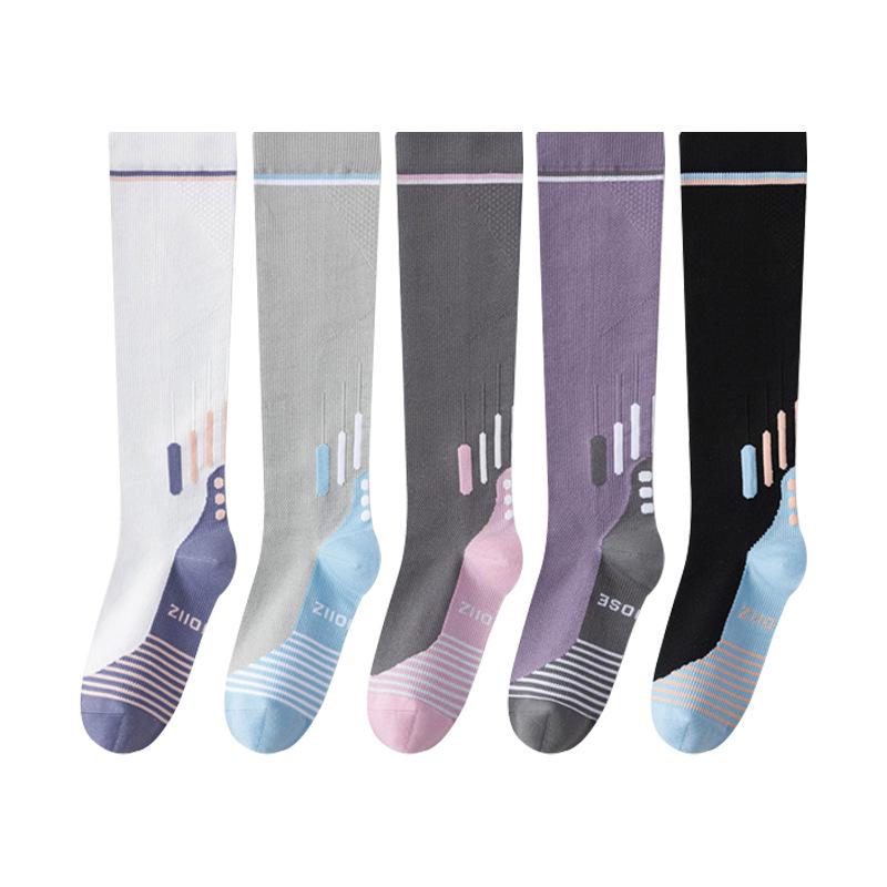 Women's Low-Pressure Calf Compression Socks for Fitness & Sports - Jump Rope, Running, Tennis, Mountaineering, Badminton