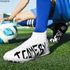 31-48 Cizme de fotbal pentru bărbați/femei, talpă moale din cauciuc, vârfuri scurte, gazon artificial, pentru competiții în interior, pantofi de fotbal profesioniști pentru copii