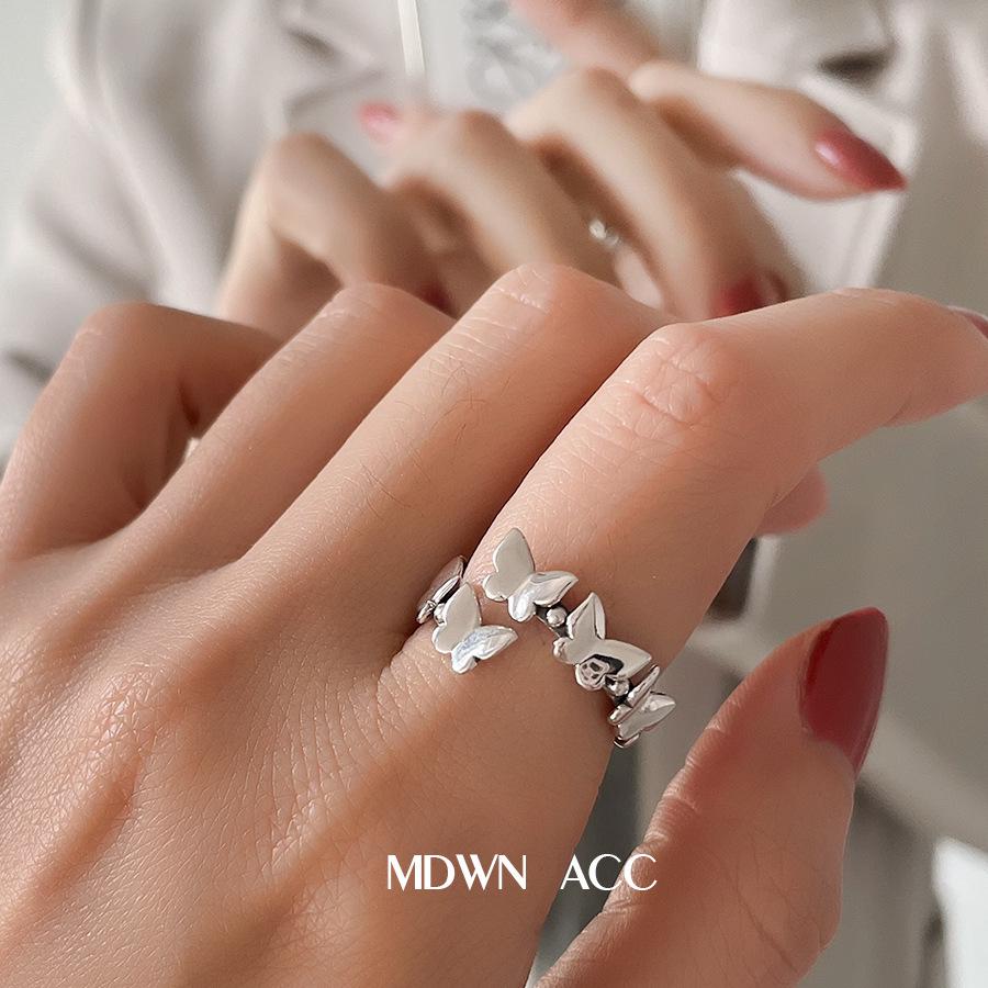 Japanese-Korean Sweet Butterfly Retro Women's Open Ring - Elegant & Trendy