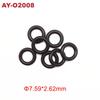 7.59*2.62mm Wholesale 100pcs FKM Rubber Oring Seals for Nissan Fuel Injector Repair Kits (AY-O2008)