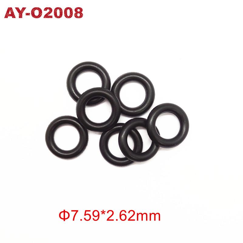 

7.59*2.62mm wholesale 100pcs FKM rubber oring seals for nissan fuel injector repair kits (AY-O2008)