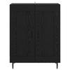 Sideboard in Black Oak Look 69.5 x 34 x 90 cm