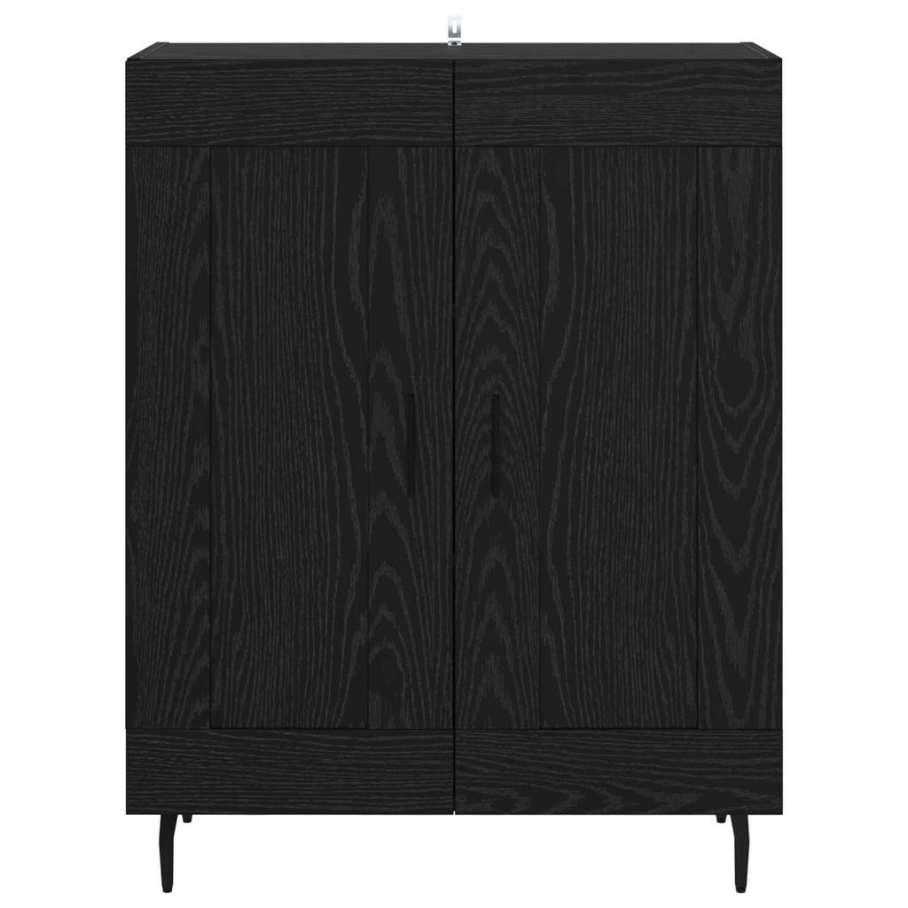 Sideboard in Black Oak Look 69.5 x 34 x 90 cm