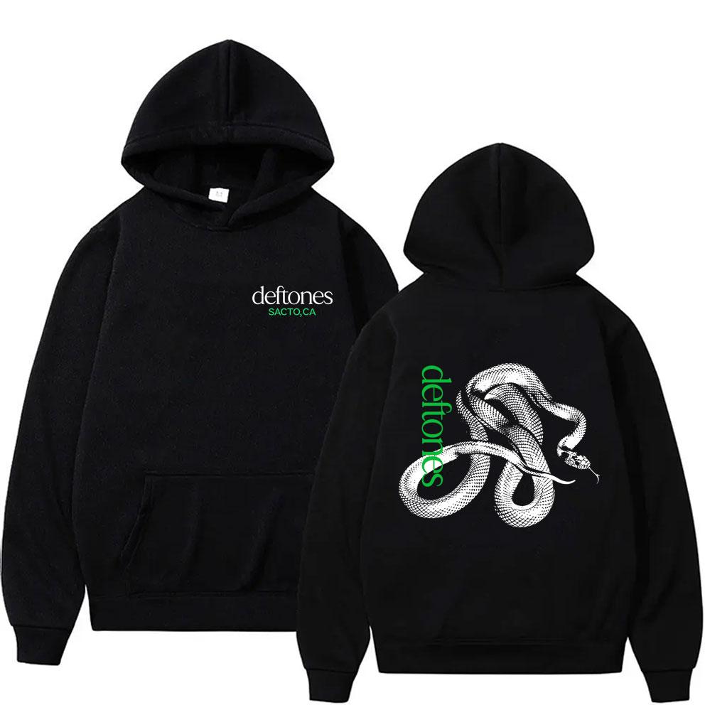 Limited Rock Band Deftones Private Music Snake Graphic Hoodie Men Women Fashion Oversized Sweatshirt Male Vintage Hoodies