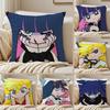 P-Panty S-Stocking Anime Pillow Case Anti-dustmite Pillowcase Invisible Zipper Silky Short Plush Sofa Cushion Cover