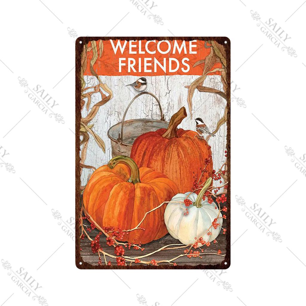 Welcome Home Vintage Metal Tin Sign Garden Wall Decor Metal Poster Sweet Home Tin Sign Family Farm Beach Hut Metal Plates Pla