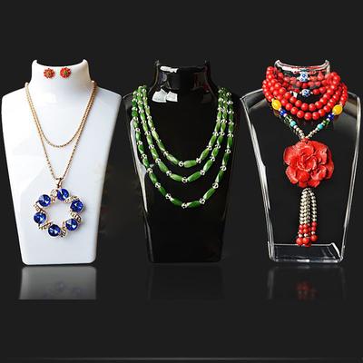 4 Renk Akrilik Manken Kolye Takı Sergileme Tutucu Küpe Sergileme Rafı