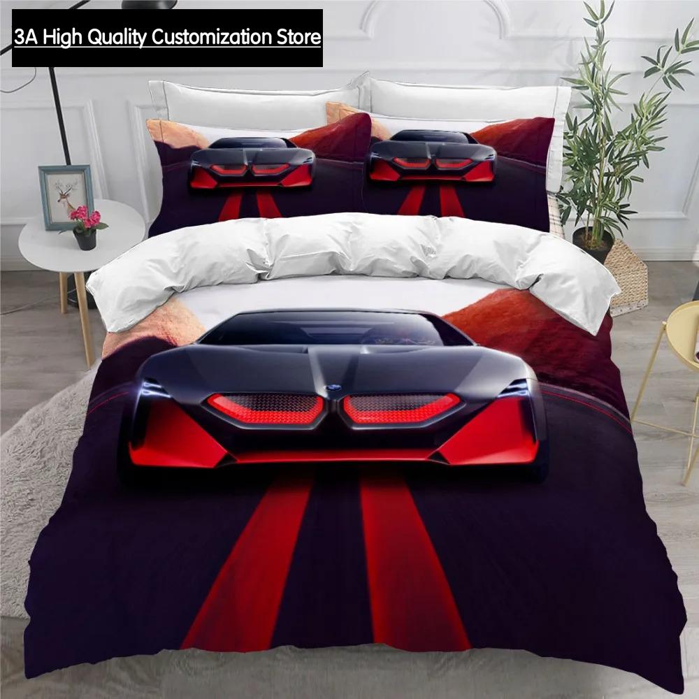 Car Modern Bedding Set Queen King Full Double Duvet Cover And Pillowcase Boys Bed Linens 240x220 Quilt Cover NO Sheet