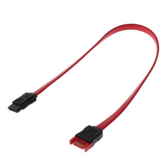 Red SATA 7 Pin Male To SATA 7 Pin Female Extension Cable Cord for HDD Hard Drive