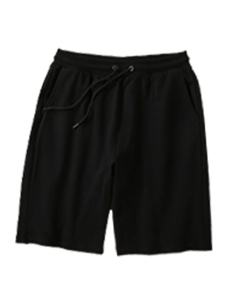 Men's Versatile Korean Style Solid Color Cotton Shorts - 260g Summer Casual Five-Point Pants
