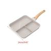 Multi-Functional Non-Stick-Skillet 3 Section-Grill Pan Breakfast Pan-Griddle