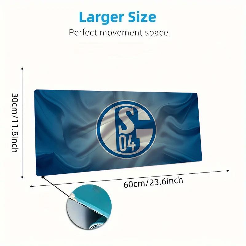 FC Schalke 04 Large Size Mouse Pad Large Gaming Table Cushion Non-slip Laptop Tablet Big Mousepad XXL Mat Mini PC Playmat With Lock edge