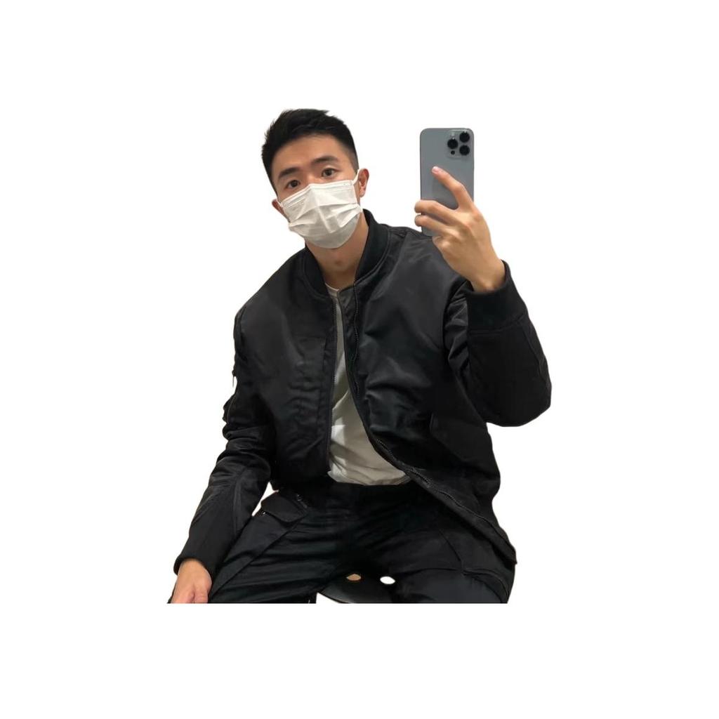 Uniqlo Jil Sander Collaboration Military Style Baseball Collar Loose Fit Zipper Down Jacket Men outerwear Black 445765-09