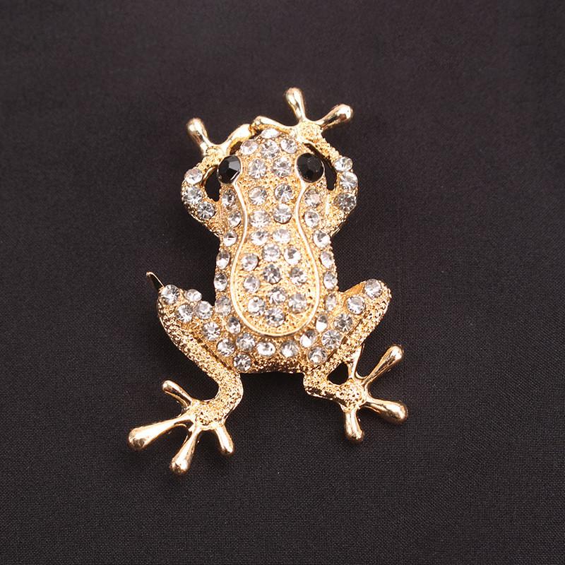Frog Brooch Pin Fashion Animal Alloy Decorative Jewelry For Women Men
