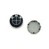 4pcs BMW Alloy Wheel Centre Caps 68mm Full Black Set for 1/3/5/6/7/X3/X5/X6/Z3/Z4 Series