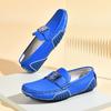 Breathable Leather Doudou Shoes Non-slip Trend Casual Leather Shoes British One-pedal Driving Shoes Large Size