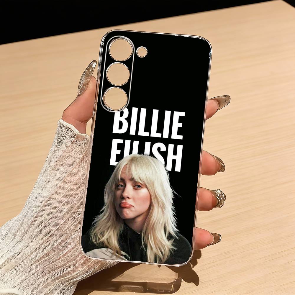 

Чехол для телефона B-Billie E-Eilish для Samsung S25, S24, S21, S22, S23, S30, Ultra, S20, Plus, Fe, Lite Прозрачный чехол Samsung S305G
