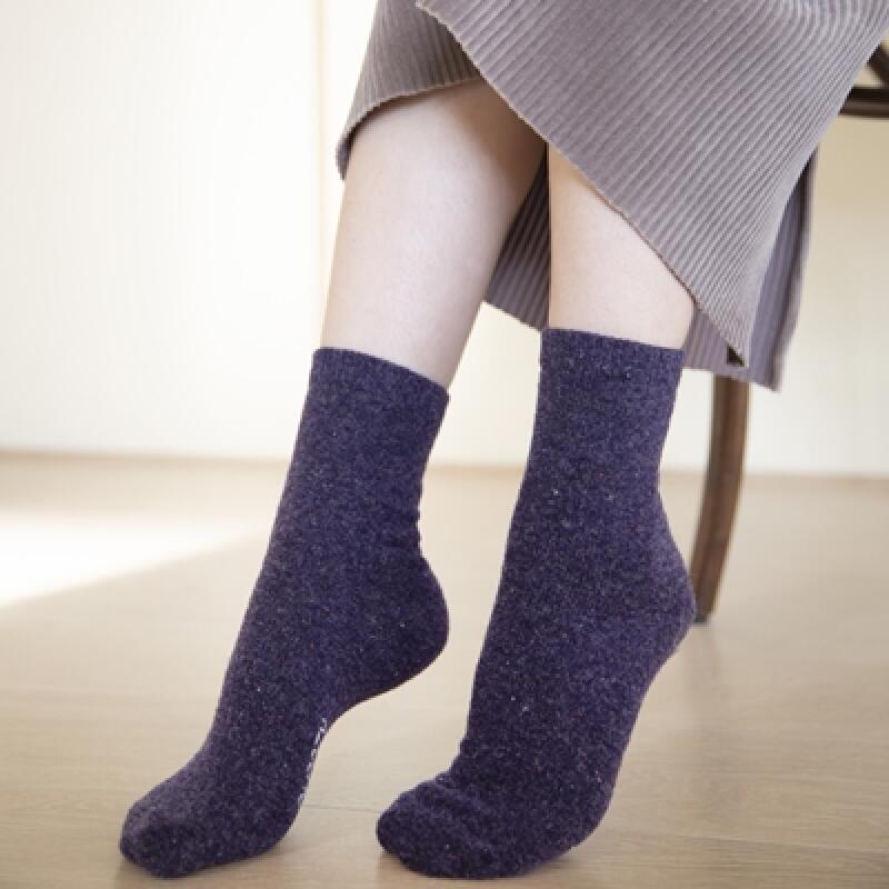 Lambswool Bokashi Socks - Purple 225mm~255mm (for women)