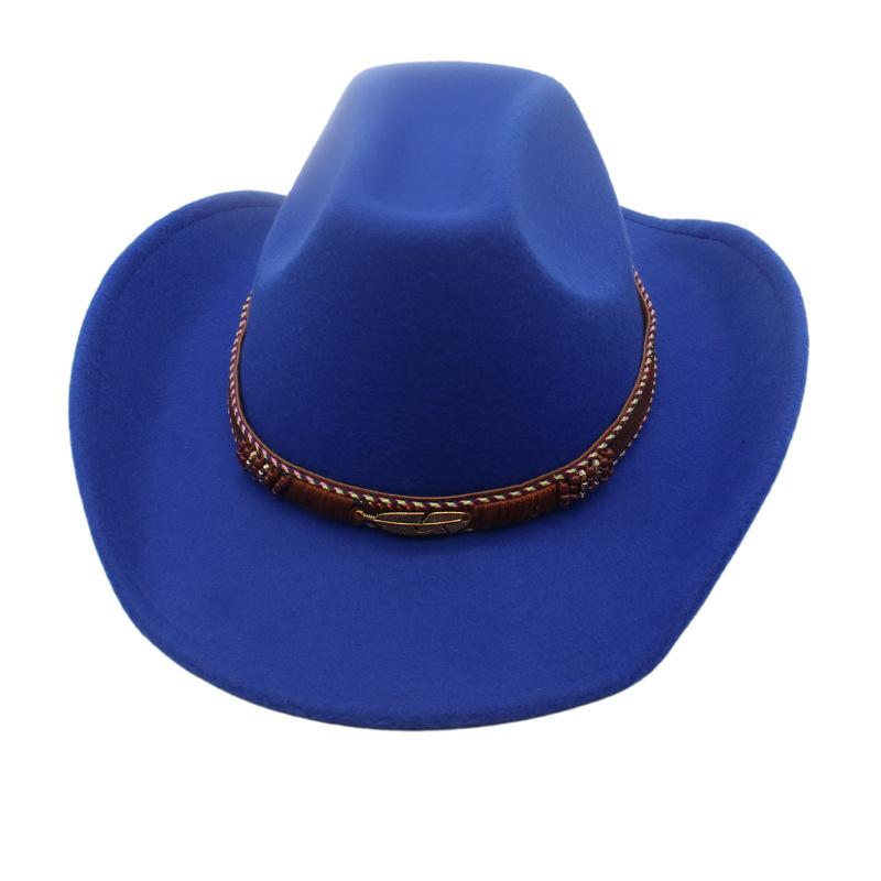 Vier Jahreszeiten Herren- und Damen Premium Zylinder Ethnisch Britischer Stil Western Cowboyhut