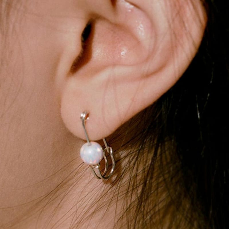 

нуаво Опал клип камень Silver_Clip Only