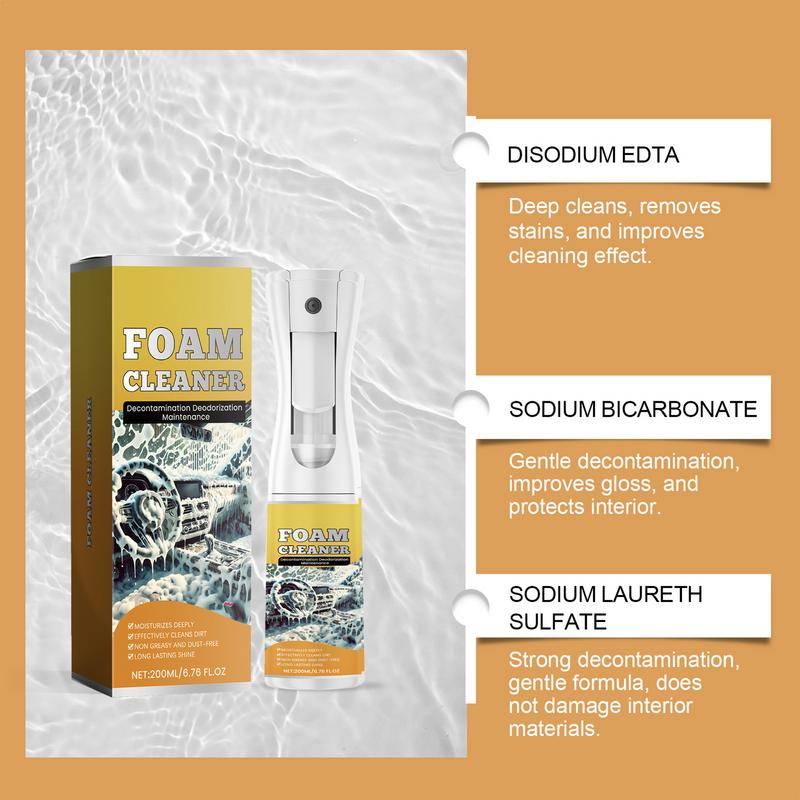 Automobilverkleidungsreiniger 200ml Mit erfrischendem Duft Aufbereitet Fahrzeugpolster Spray Für LKW Wohnmobil Taxi Minivan