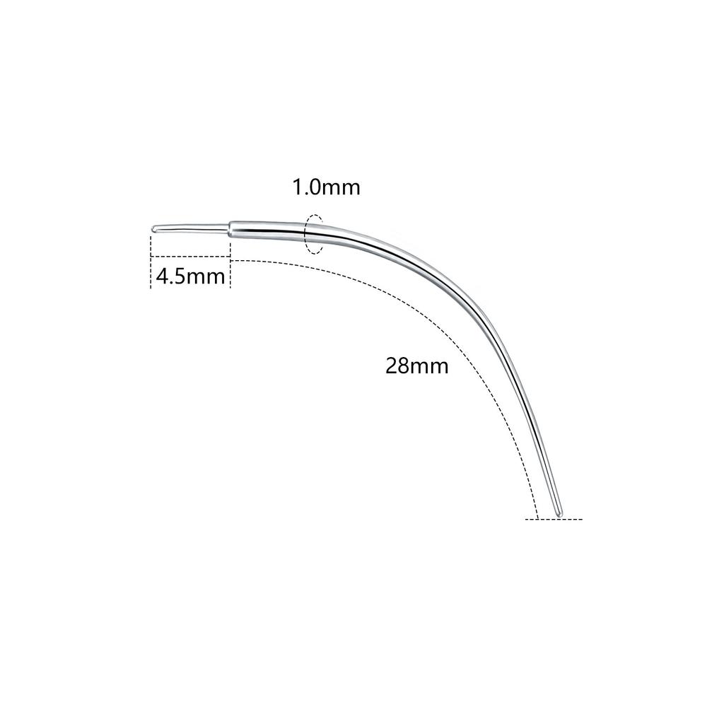1/5Pcs Stainless Steel Duide Rod Piercing Stretching Tool for Internally & Externally Threaded Jewelry Body Piercing Tools