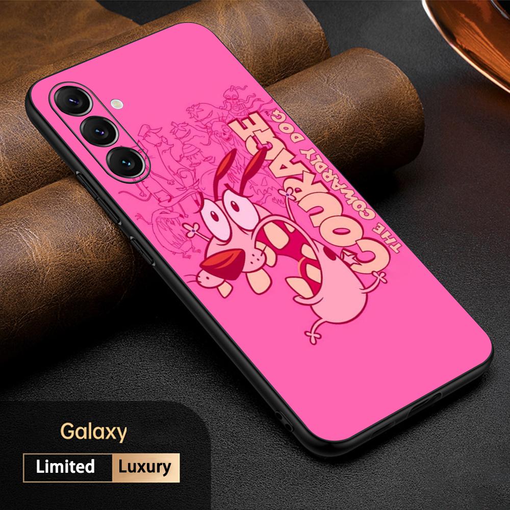 

Cowardly dog cute classic cartoon poster Phone Case For Samsung Galaxy S26 S25 S24 S23 S22 S21 Plus Ultra Note20 Soft Black Galaxy S21 FE 5G