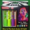 Halloween UV Glow 6-Color Luminous Face Paint - Easy Clean, Water-Soluble Festival Set