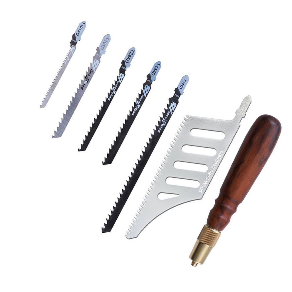 Hand Saw with Wood Handle Detachable High Carbon Steel Blades Portable Saw Tool for Woodworkin