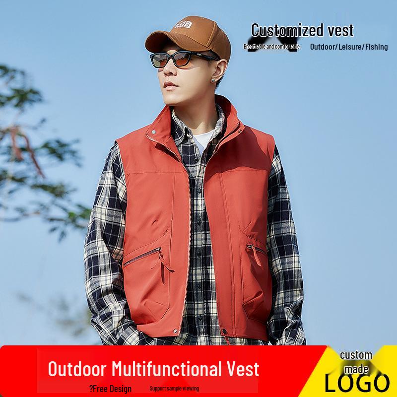 

Custom Logo Photography & Videography Mesh Vest for Outdoor Work 5XL хакі