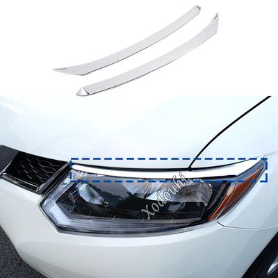 Car Head Front Eyebrow/Trim Light Lamp Frame Stick Stick Cover For Nissan X-Trail T32/Rogue 2014 2015 2016 2017 2018