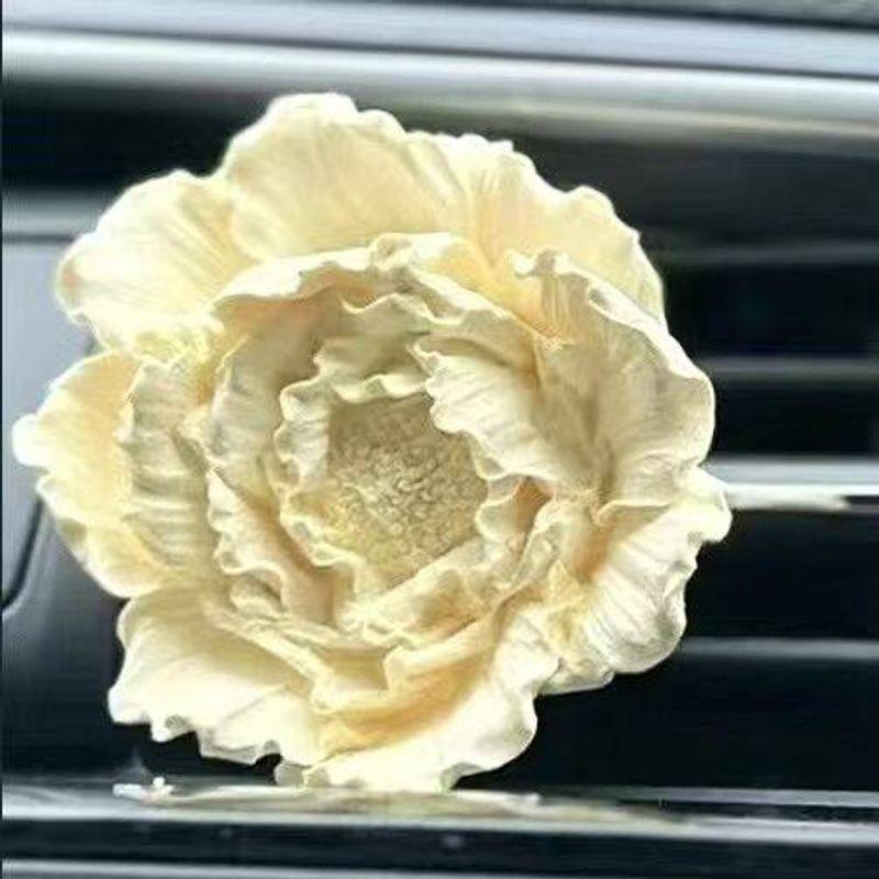 Car Perfume Aromatherapy Peony Flower Diffuser Stone Car Air Conditioner Car Vent Decoration