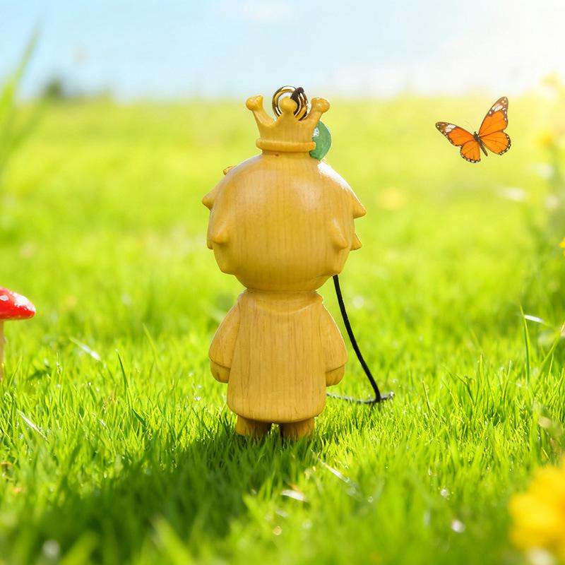 Little Prince Golden Sandalwood Healing Keychain - Cute Bag Charm & Children's Gift