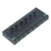 Stereo Headphone Amplifier 6 Channel Mono Stereo Switching Mini Signal Splitter for Mic