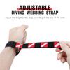 2Pcs Scuba Diving Wrist Strap Adjustable Wrist Strap with Rings Scuba Diving Wristband for Scuba Divers and Snorkelers